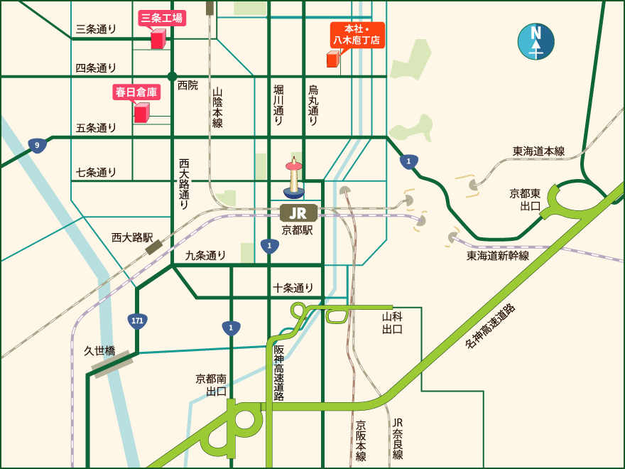 京都市広域地図