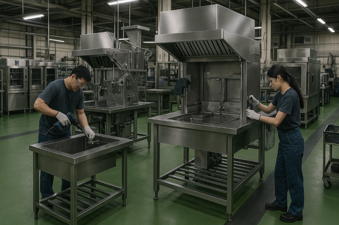 飴細工用ヒーター付き作業台 | 八木厨房機器製作所